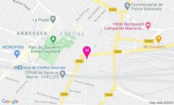 Localisation Dr Korina Popeskou