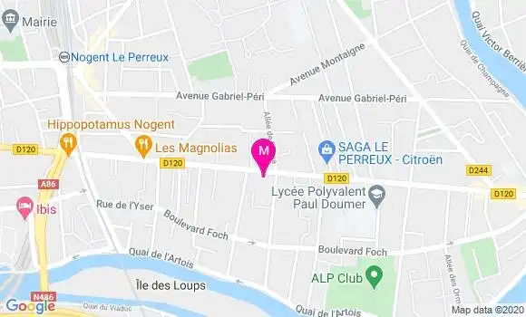 Localisation Dr Marie Odile Sauvaget