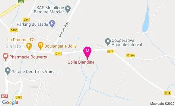 Localisation Dr Blandine Colle