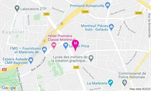 Localisation Dr Barbara Constantinou