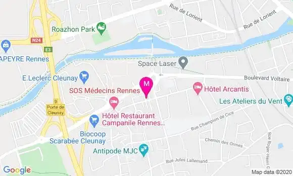 Localisation Dr Arnaud Briand