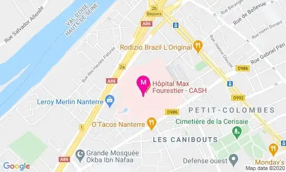 Localisation Dr Benjamin Caron