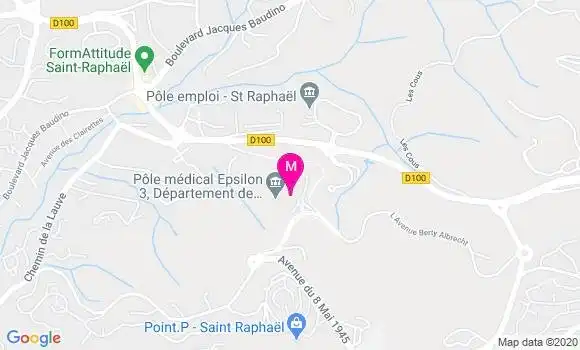 Localisation Dr Francois Baque