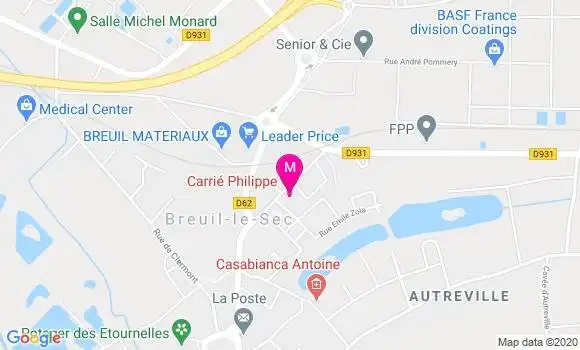 Localisation Dr Brigitte Bernard Luneau