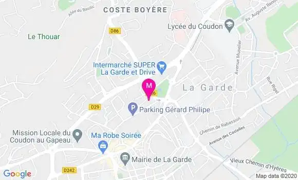 Localisation Dr Valerie Daumas