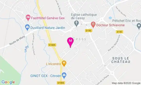 Localisation Dr Nathalie Brin