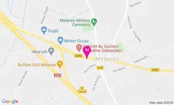 Localisation Dr Celine Platevoet