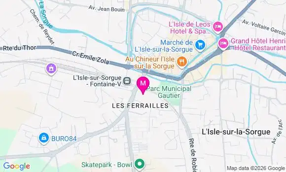 Localisation Dr Géraldine Metge