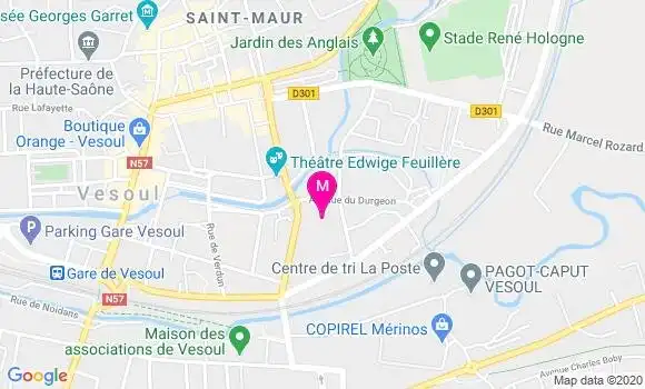 Localisation Dr Caroline Rouget Pernet