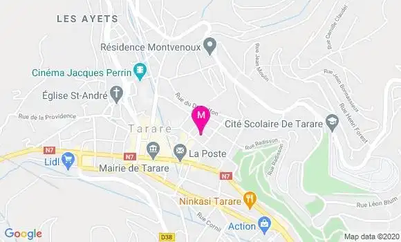 Localisation Dr Muriel Vallas