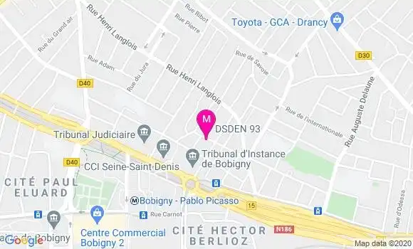 Localisation Dr Pierrette Clozier Salvaing