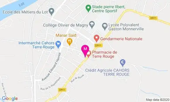 Localisation Dr Arnaud Teulat