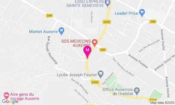 Localisation Dr Franck Mignot
