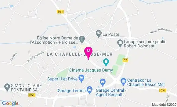 Localisation Dr Guillaume Thomas