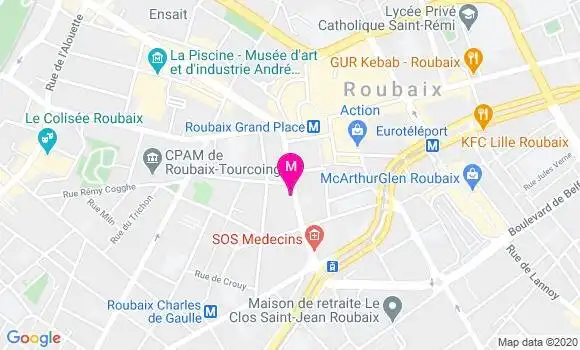 Localisation Dr Gregory Tasniere