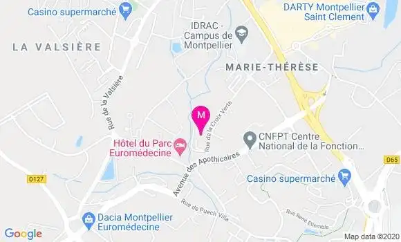 Localisation Dr Jean Francois Vendrell