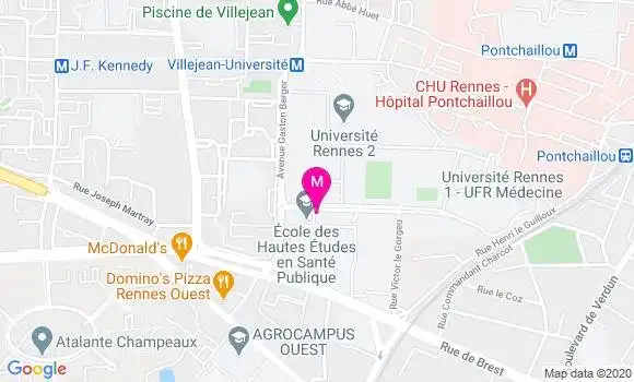Localisation Dr Florence Bodeau Livinec