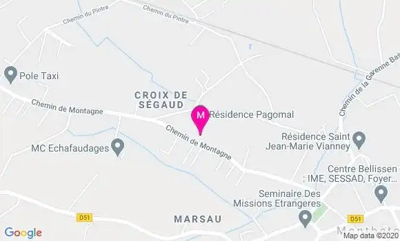 Localisation Dr Catherine Martorell Jaulent