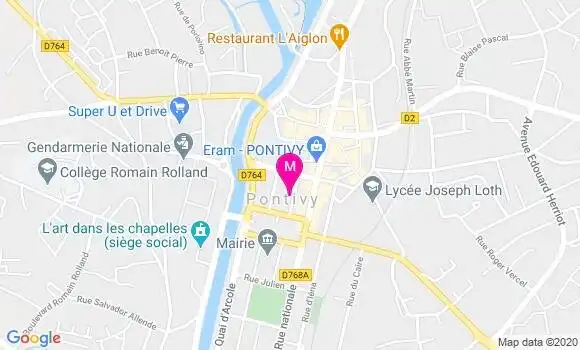 Localisation Dr Manuela Fleury Caudal