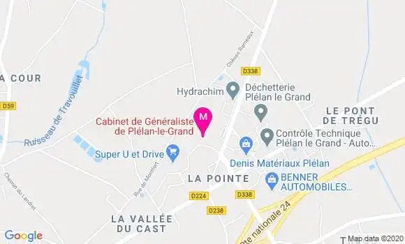 Localisation Dr Patrick Le Comte