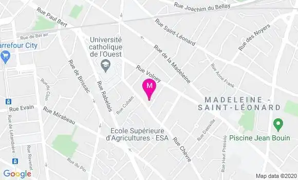 Localisation Dr David Sauzeau