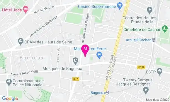 Localisation Dr Benedicte Bevon