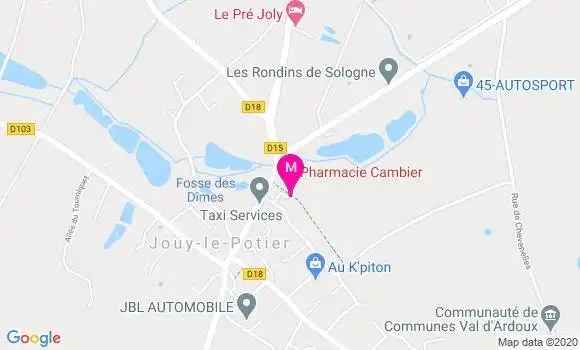 Localisation Dr Eric Pean