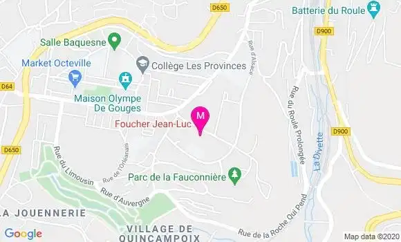Localisation Dr Patricia Mouchel