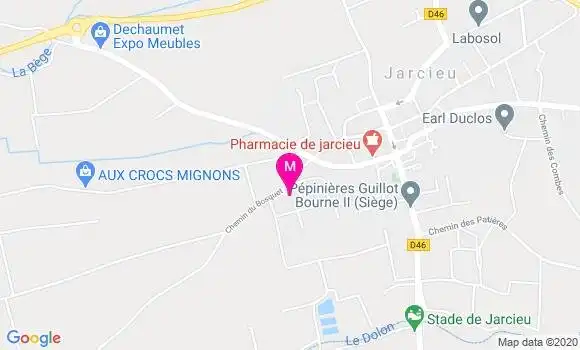 Localisation Dr Laurence Nivet