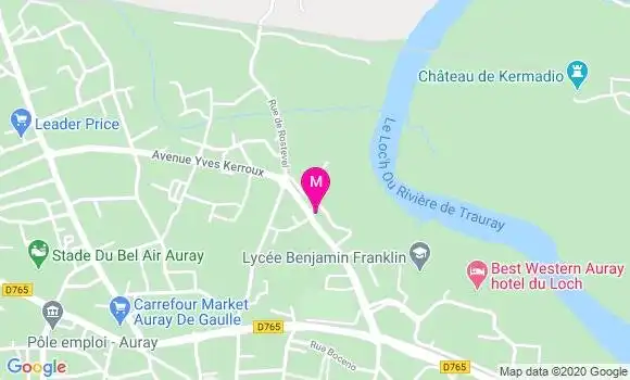 Localisation Dr Asrare Andrieu