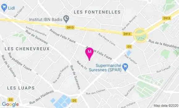 Localisation Dr Anne Marie Levenes Roussel
