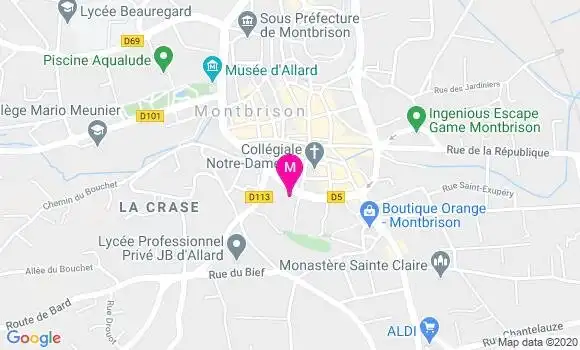 Localisation Dr Nathalie Masson