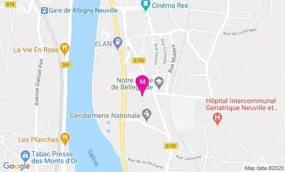 Localisation Dr Marie Adam