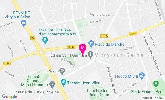 Localisation Dr Gilles Vinassac