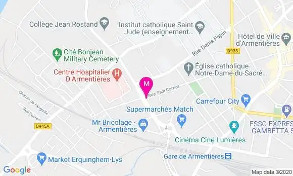 Localisation Dr Yamina Mamoun Mehiaoui