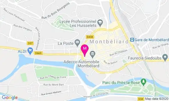 Localisation Dr Elisabeth Colin