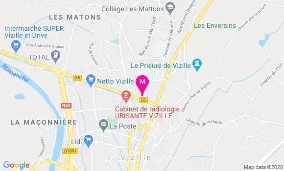 Localisation Dr Vincent Pottier