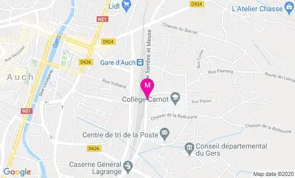 Localisation Dr Aymeric Andre