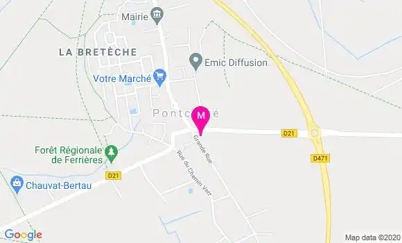 Localisation Dr Laetitia Pivert