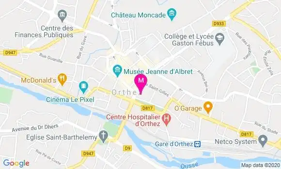 Localisation Dr Michel Aurensan