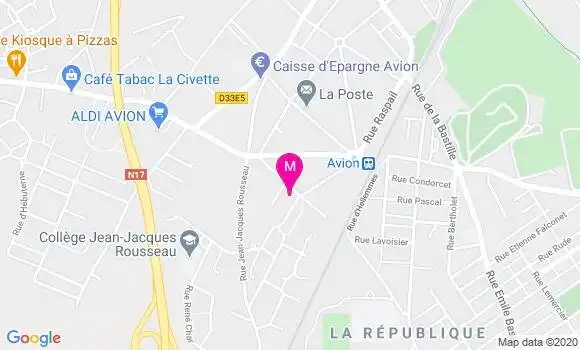 Localisation Dr Perrine Zamiara