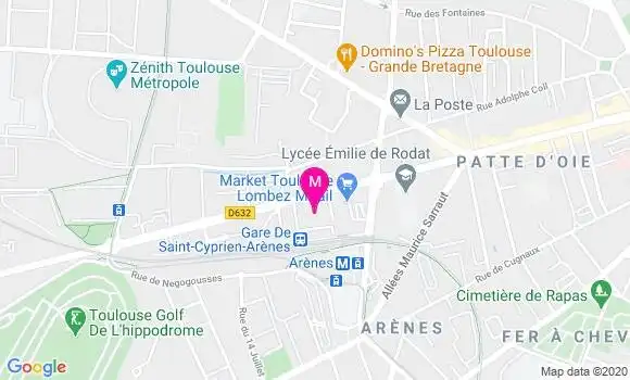 Localisation Dr Benoit Monteil