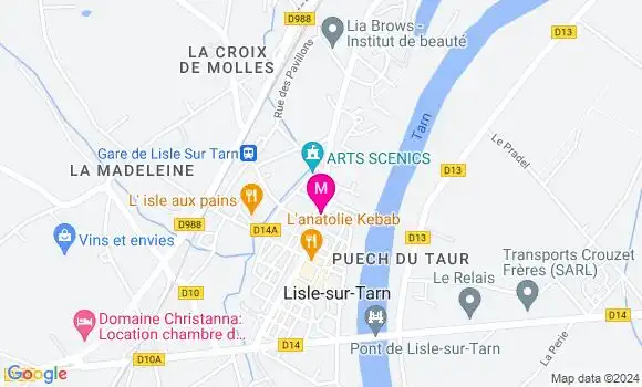 Localisation Dr Pauline Lestrade