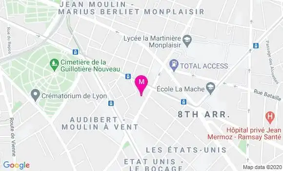 Localisation Dr Elisabeth Gaivallet