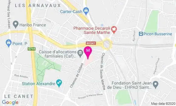 Localisation Dr Elisanne De Gantes