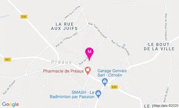 Localisation Dr Isabelle Mahe