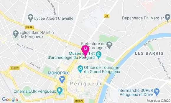 Localisation Dr Claire Robert