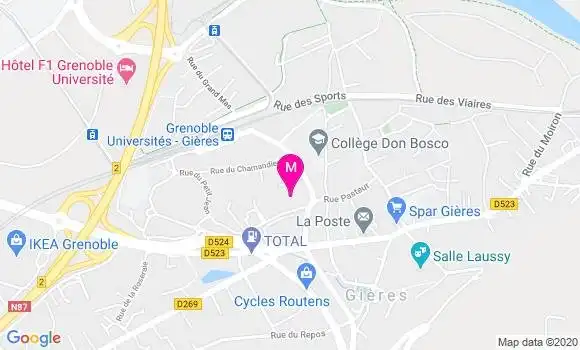 Localisation Dr Clementine Ariot