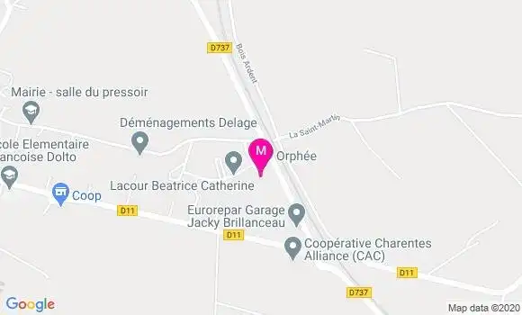 Localisation Dr Sarha Sautereau