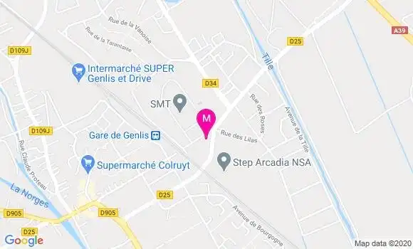 Localisation Dr Thomas Dandon